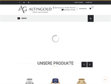 Tablet Screenshot of altingold.ch